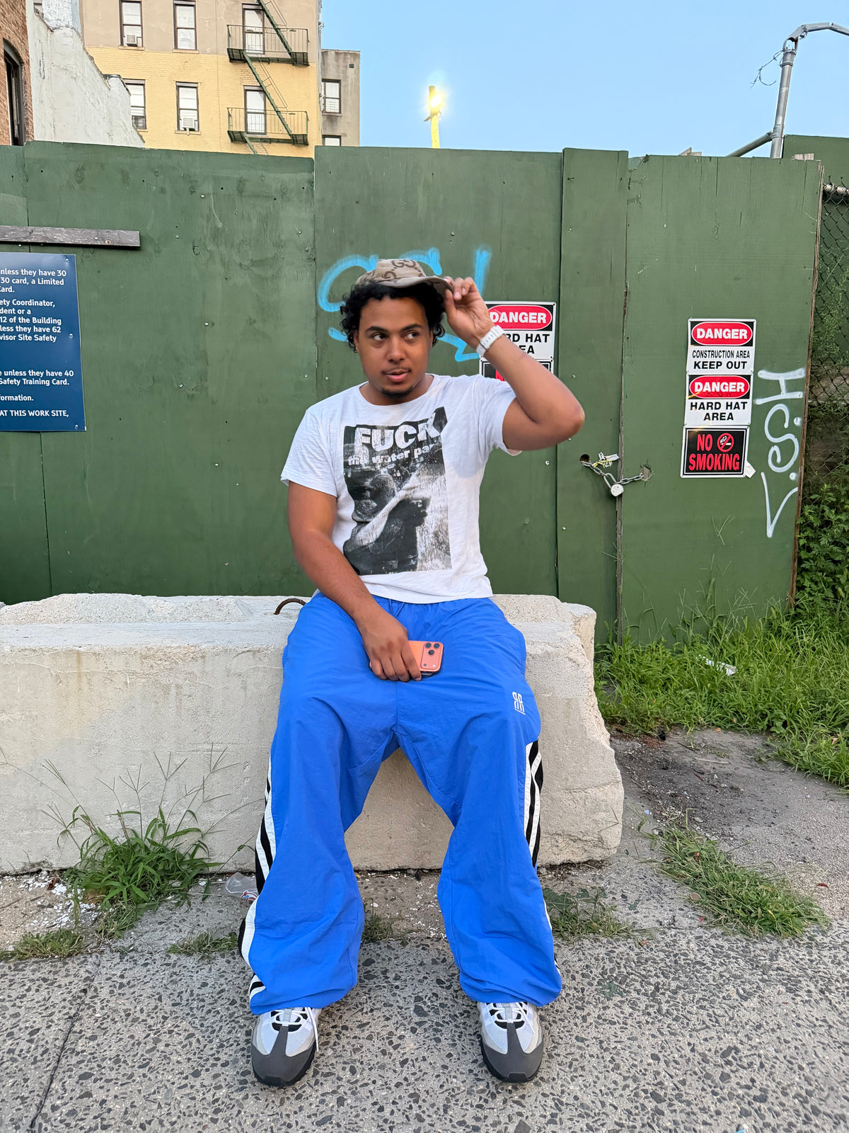 DOUBLE R BAGGY TRACK PANTS